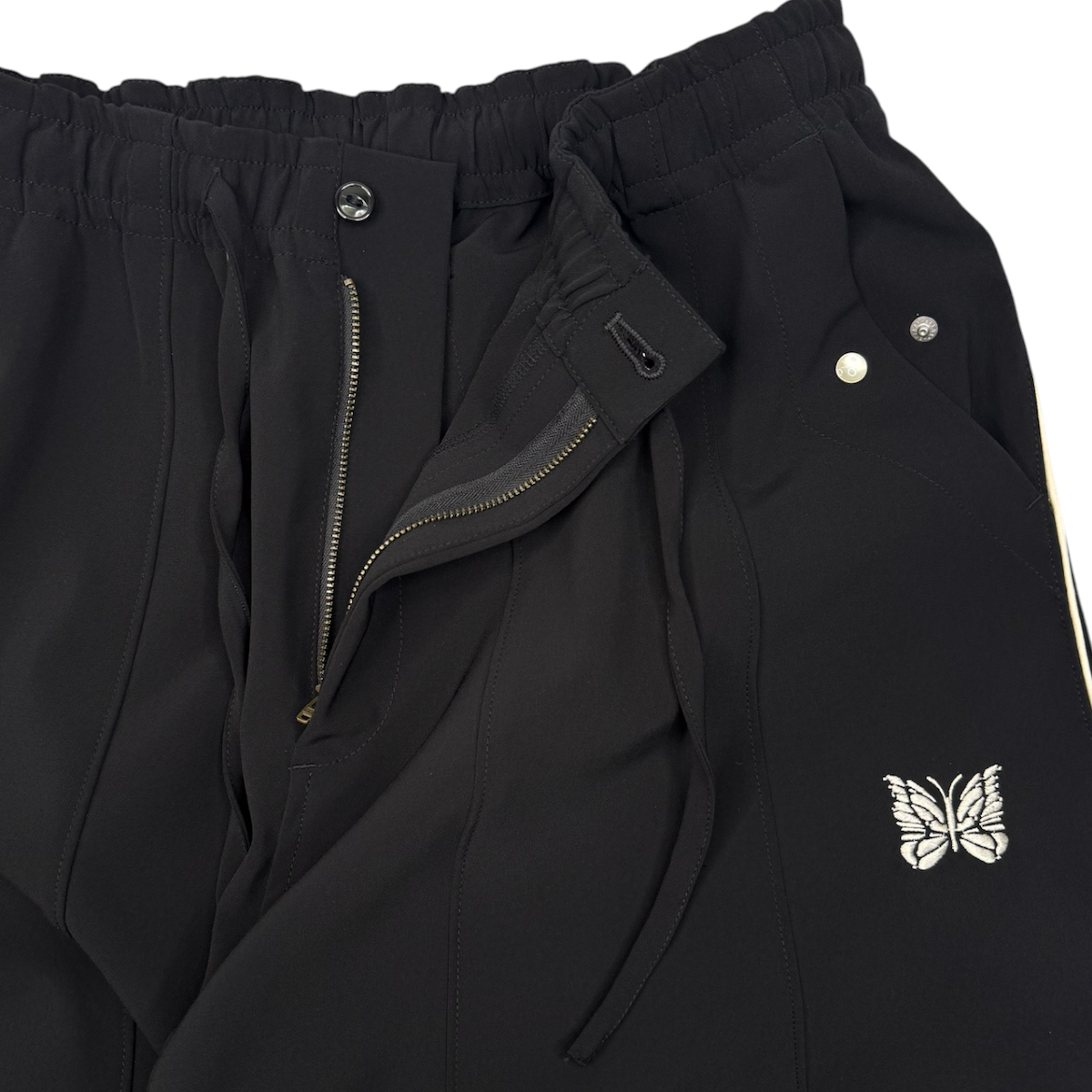 (NEW) NEEDLES PIPING COWBOY H.D PANTS - BLACK