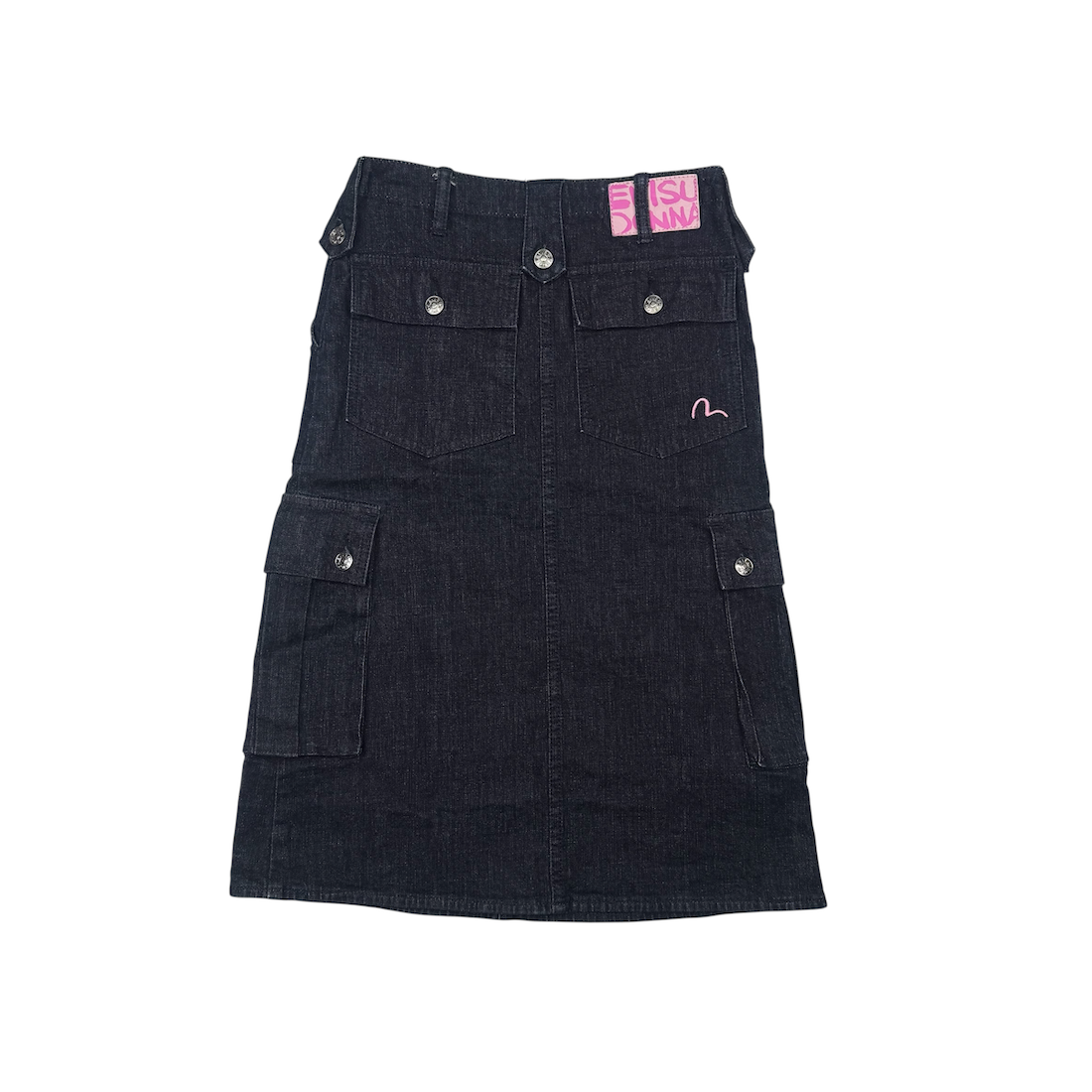 EVISU DONNA CARGO DENIM SKIRT