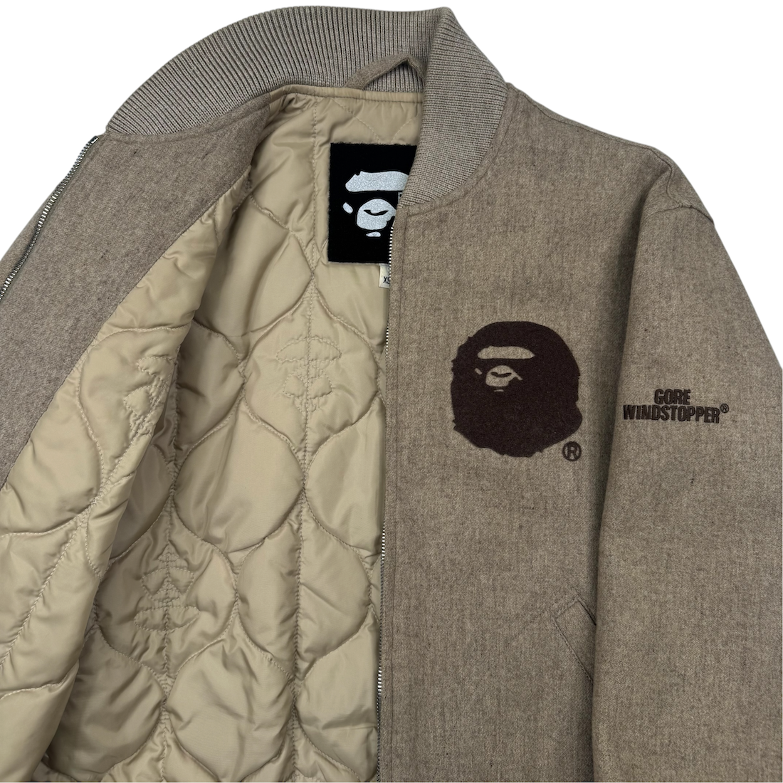 (XS) BAPE LATE 90s GORE WINDSTOPPER BOMBER JACKET