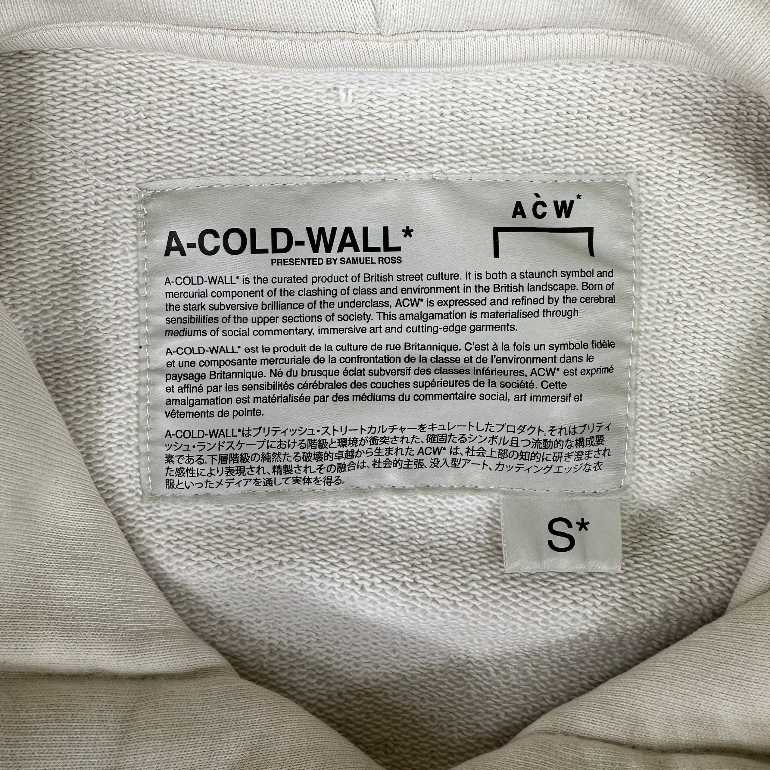 A COLD WALL PULLOVER HOODIE - BEIGE
