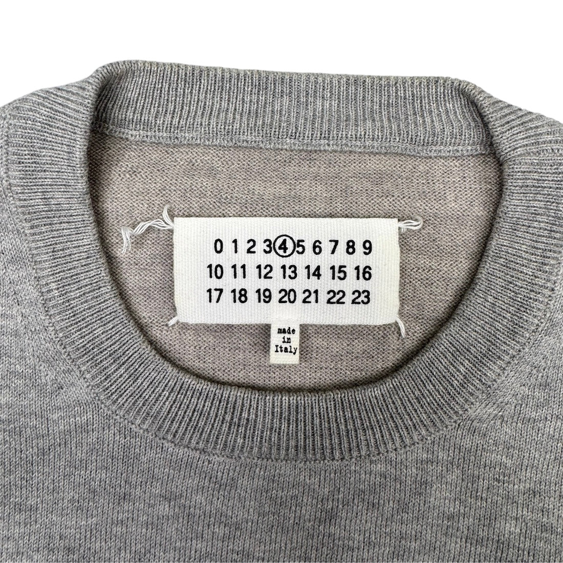 MAISON MARGIELA SS15 COTTON/WOOL BLEND KNIT - GREY