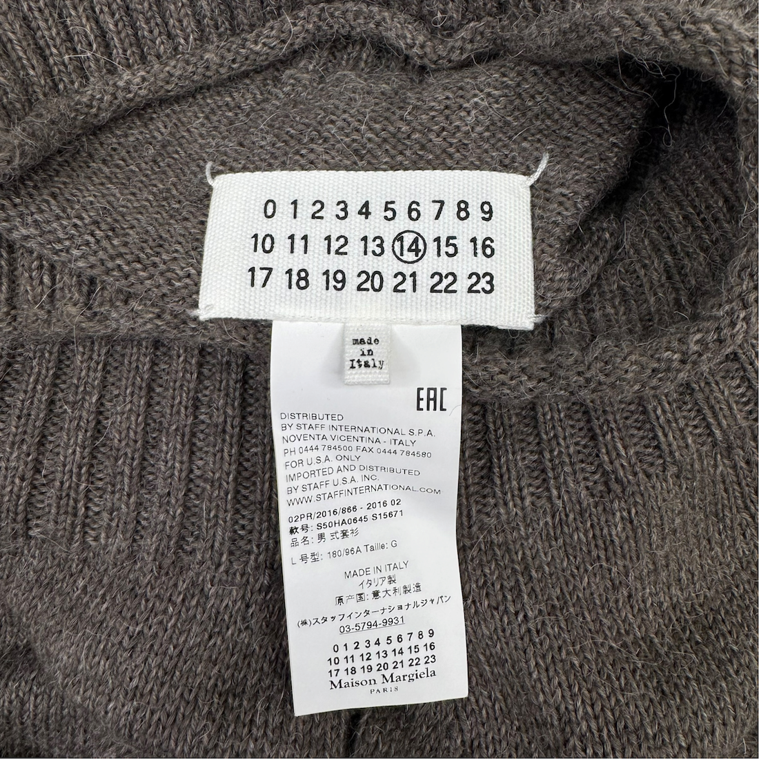 MAISON MARGIELA ALPACA-BLEND MOCK NECK SWEATER