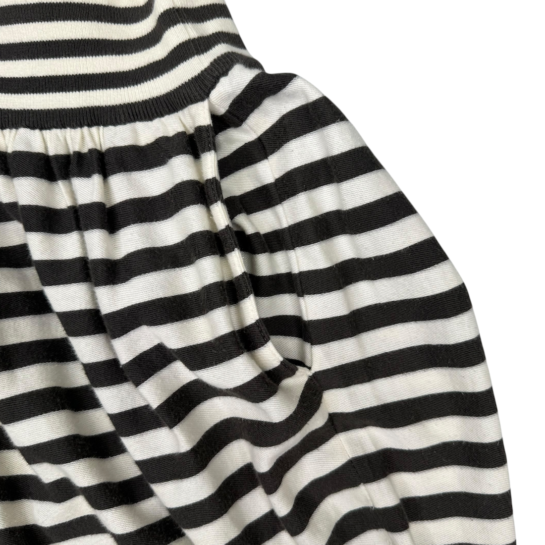 ISSEY MIYAKE 80s STRIPED COTTON SKIRT