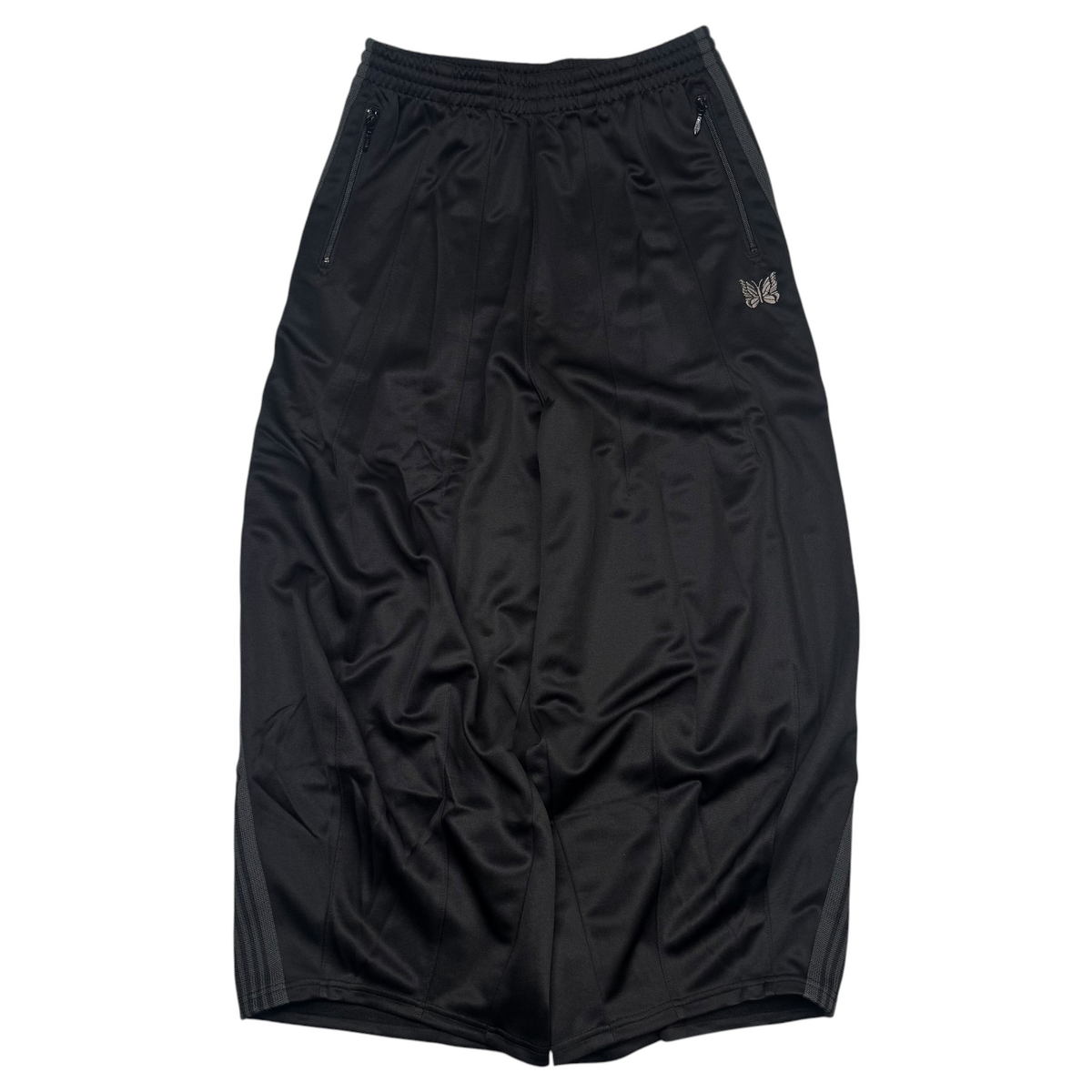 (NEW) NEEDLES H.D TRACK PANTS - BLACK / CHARCOAL