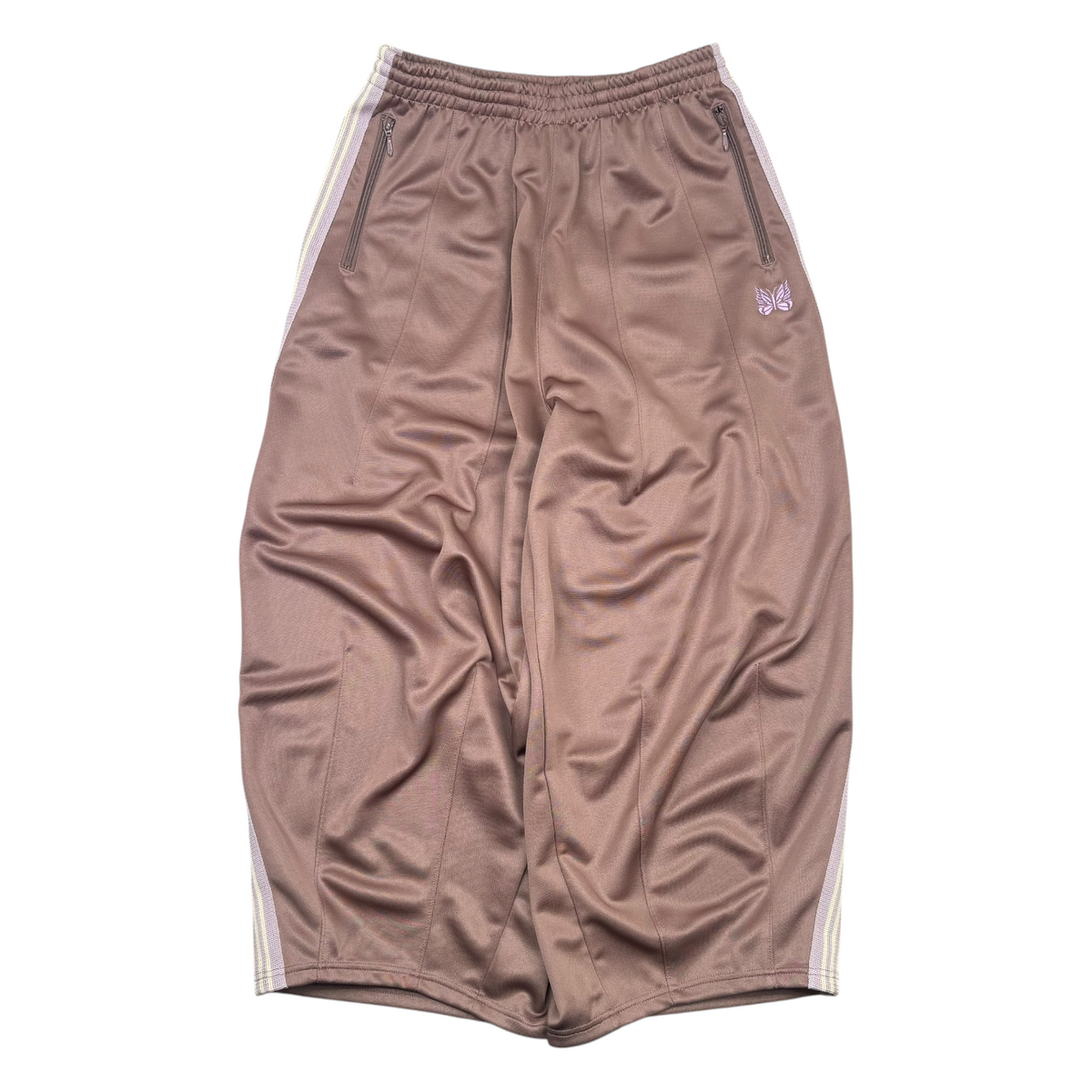 (NEW) NEEDLES H.D TRACK PANTS - SALMON PINK / LIGHT PURPLE
