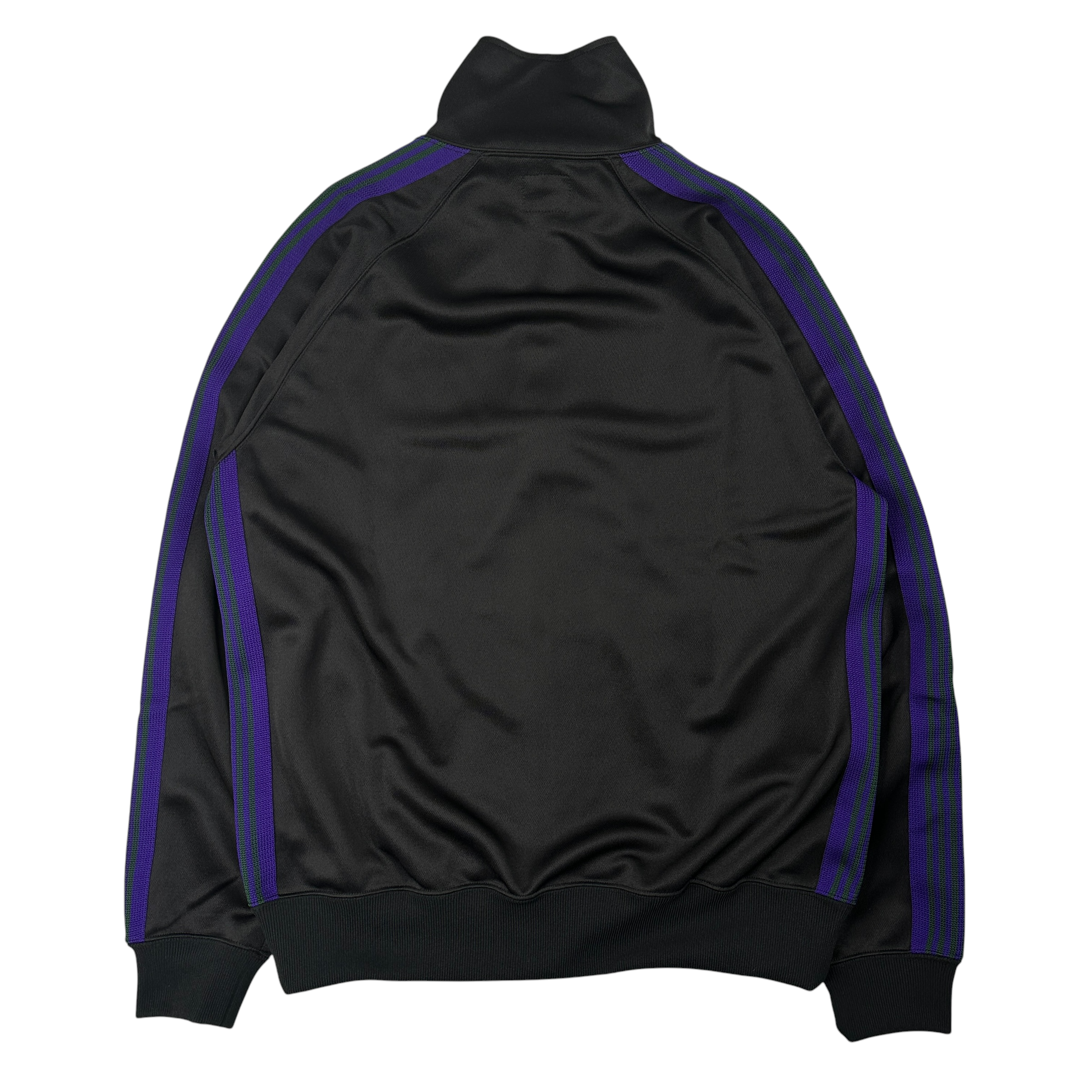 (NEW) NEEDLES POLY SMOOTH TRACK JACKET - BLACK / PURPLE / GREEN