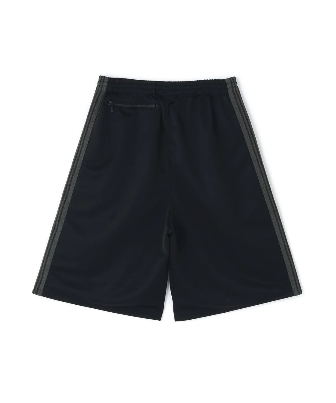 NEW) NEEDLES H.D TRACK SHORTS - BLACK / DARK GREY – Top Floor Gallery