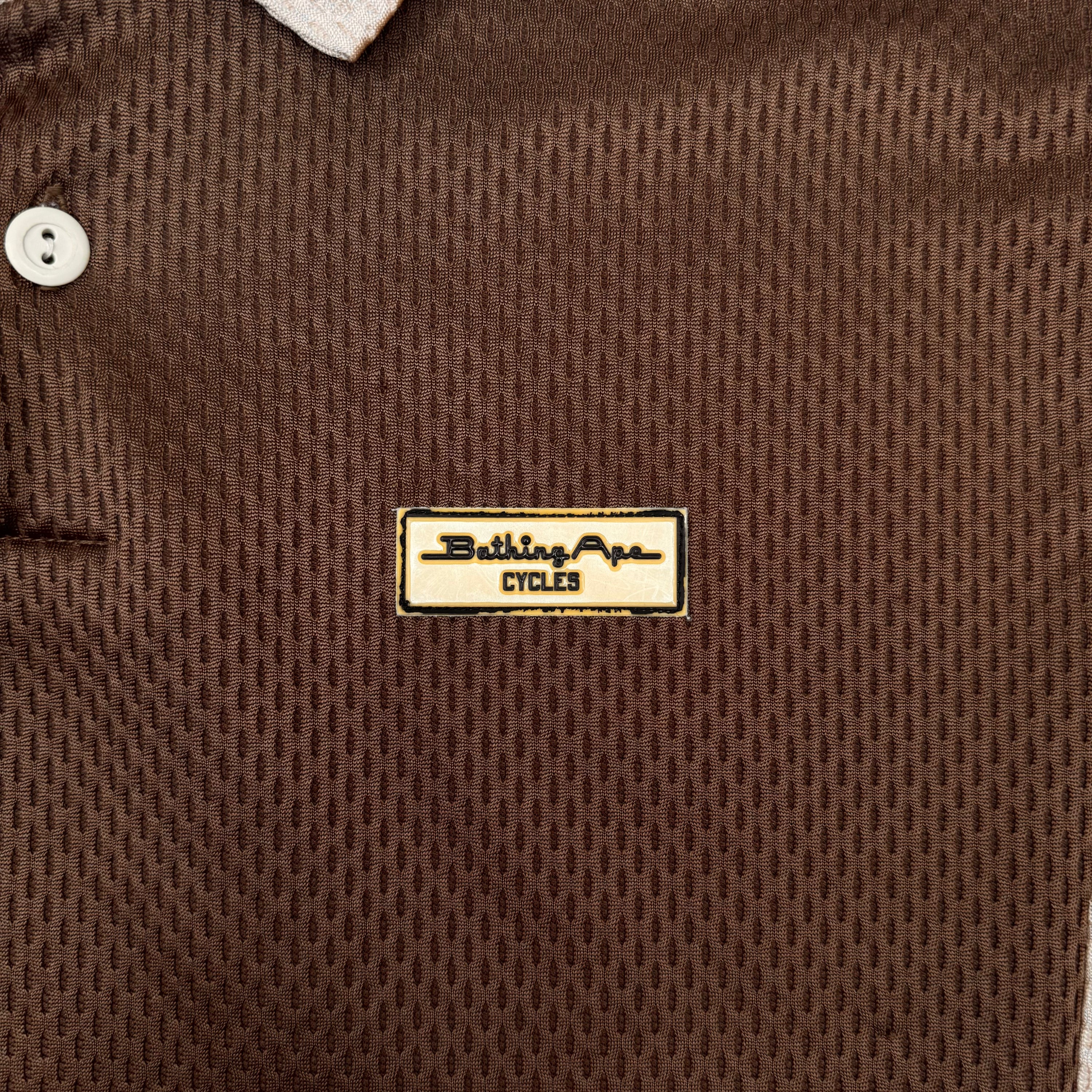(M) BAPE LATE 90s JERSEY POLO - BROWN