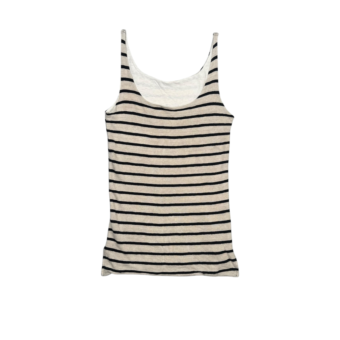 (1) KAPITAL STRIPED LINEN TANK TOP