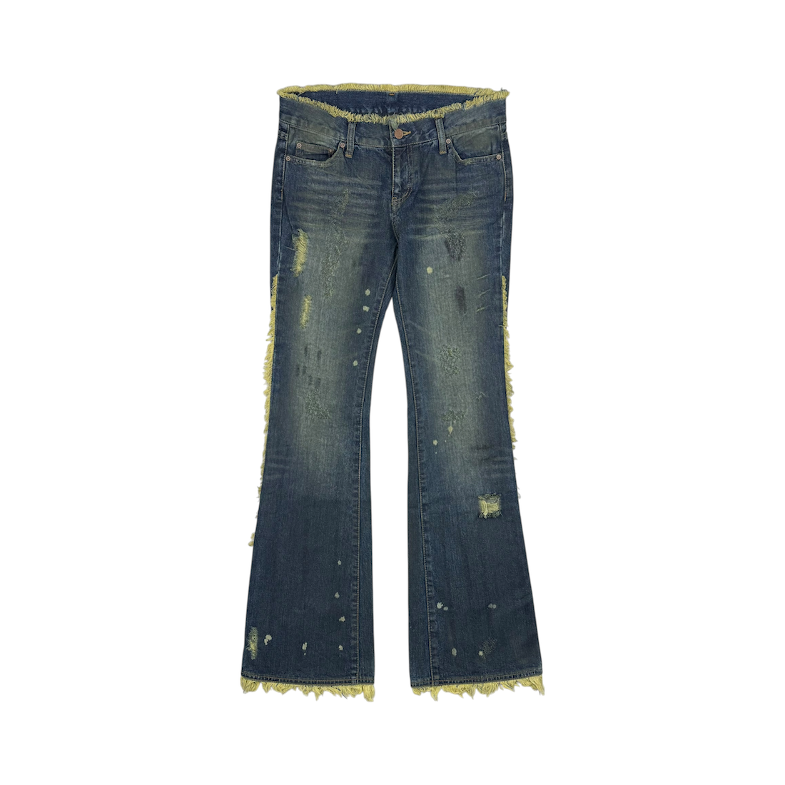 (NEW) (26) G.O.A. FRINGE DETAIL FLARED DENIM