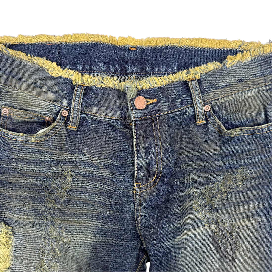 (NEW) (26) G.O.A. FRINGE DETAIL FLARED DENIM