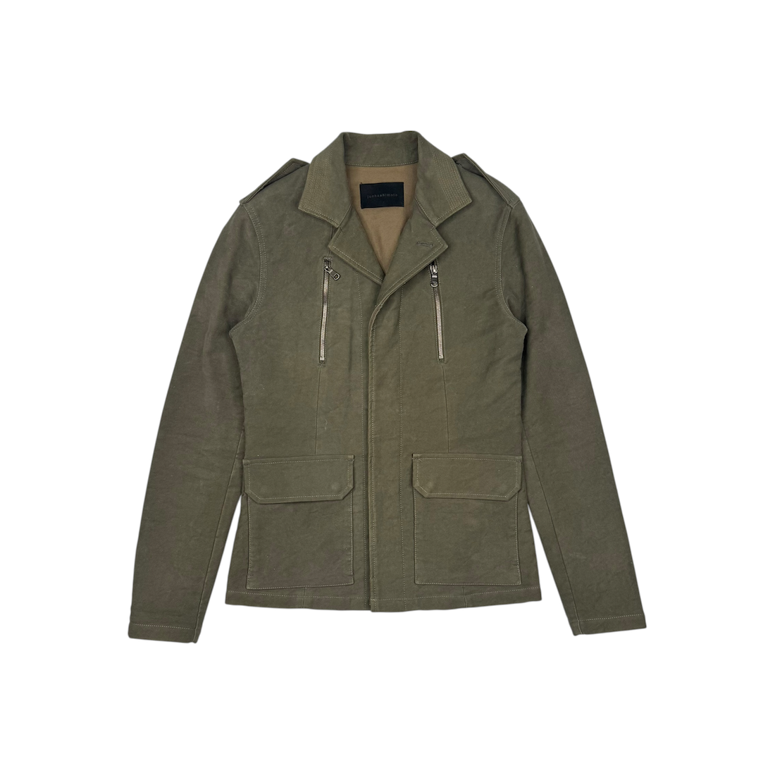 (2) JUN HASHIMOTO MULTI-POCKET COAT - GREEN