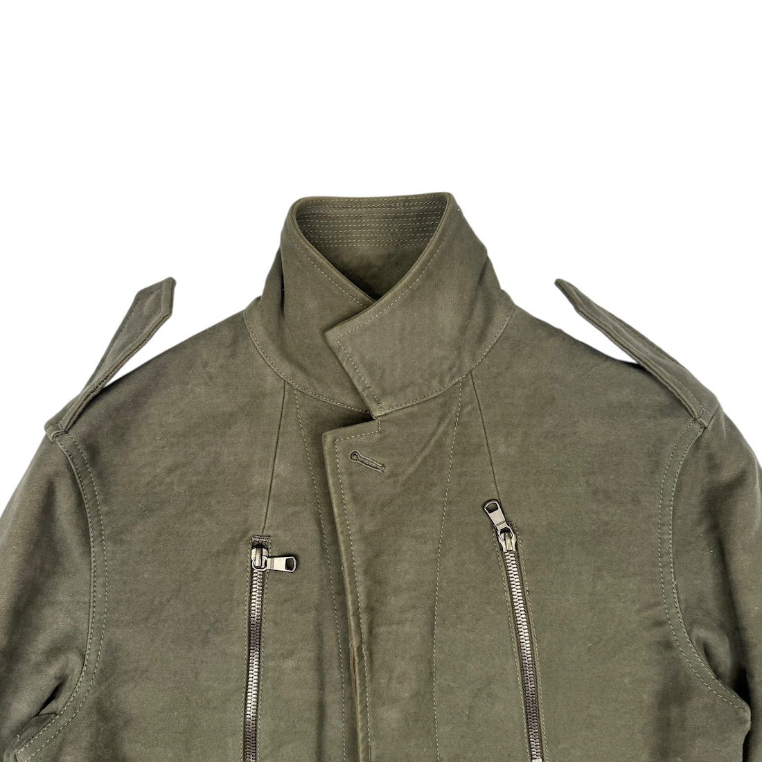 (2) JUN HASHIMOTO MULTI-POCKET COAT - GREEN
