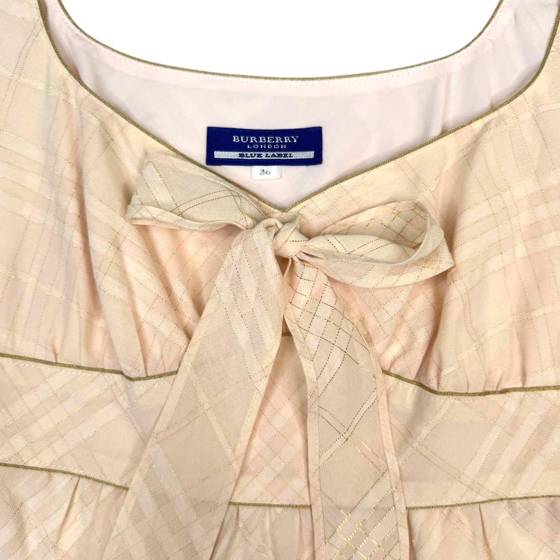 (36) BURBERRY BLUE LABEL SLEEVELESS BABYDOLL DRESS