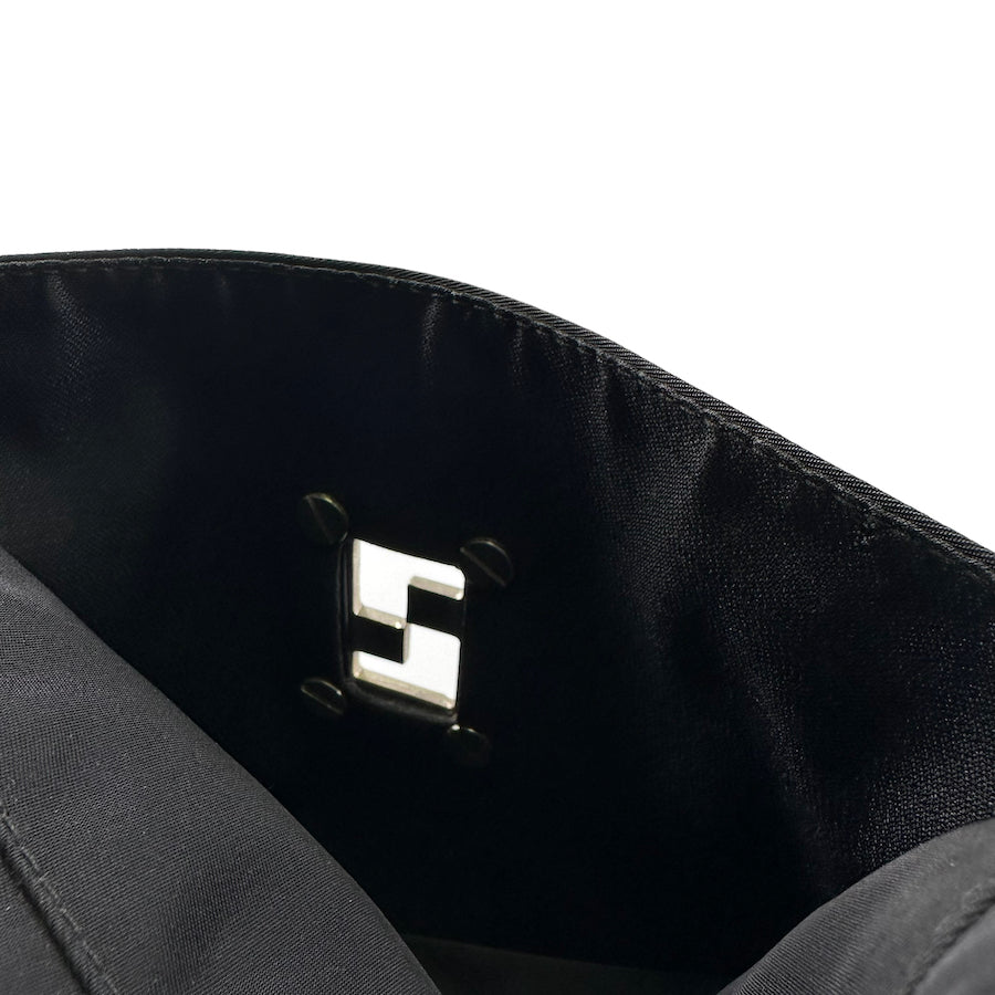 FENDI black nylon shoulder bag