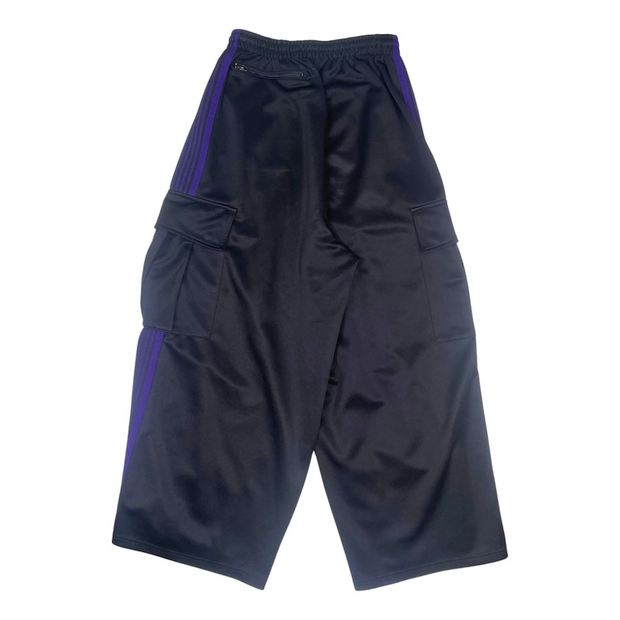 NEEDLES STUDIOUS EXCLUSIVE H.D CARGO TRACK PANTS - BLACK/PURPLE 93YHG