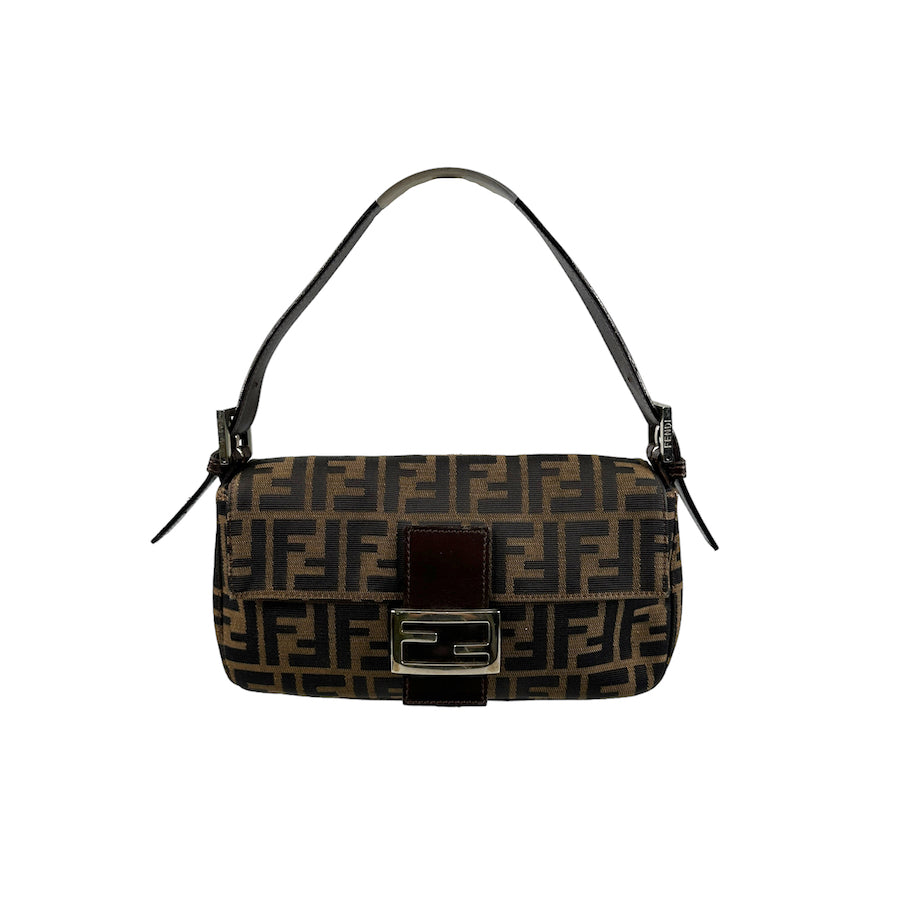 FENDI ZUCCA CANVAS BAGUETTE BAG