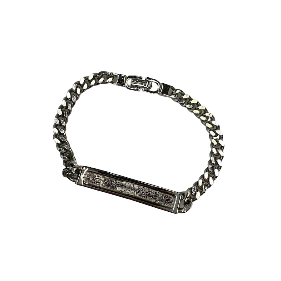 DIOR CD PLATE CUBAN LINK BRACELET