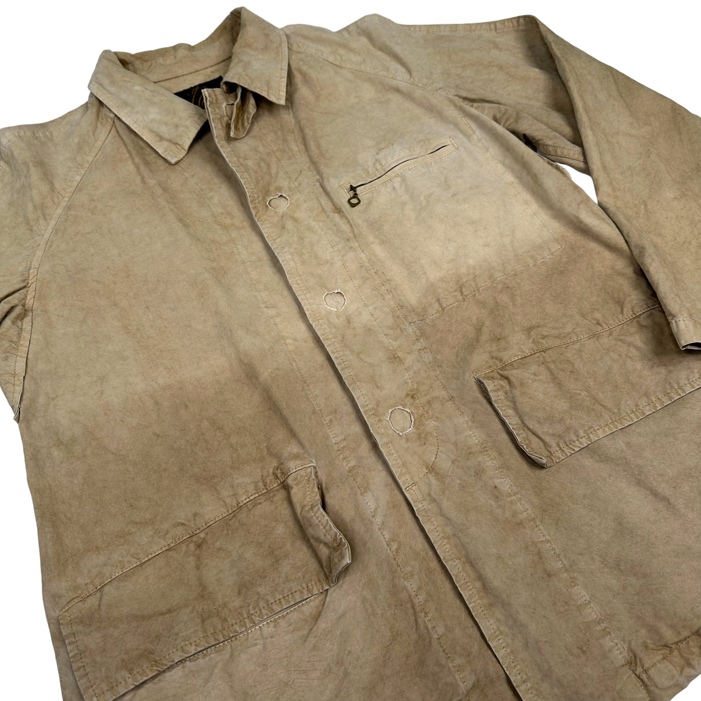 NEEDLES AGE WASHED COLLARED OVERSHIRT