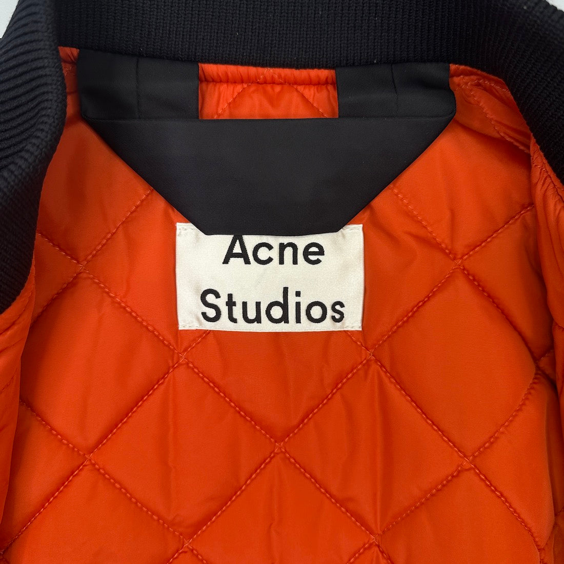 (48) ACNE STUDIOS MA-1 BOMBER JACKET - BLACK