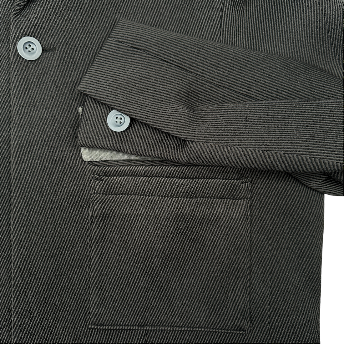 SHINYA KOZUKA CROPPED BLAZER JACKET - GREY