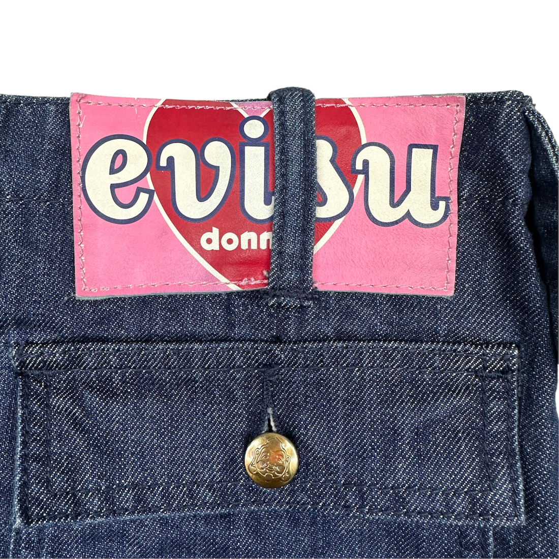 (M) EVISU DONNA DENIM CARGO SKIRT