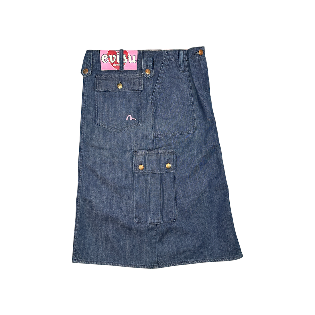 (M) EVISU DONNA DENIM CARGO SKIRT