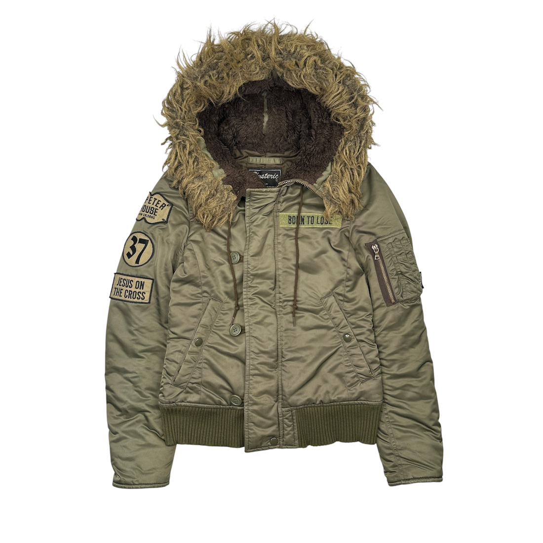 HYSTERIC GLAMOUR PRIMALOFT N-2B JACKET - KHAKI