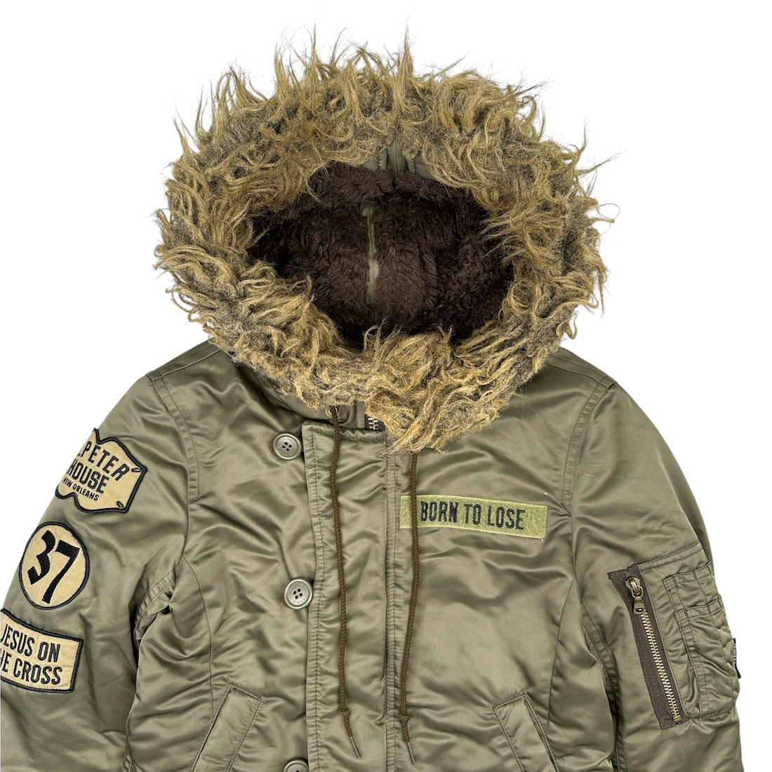 HYSTERIC GLAMOUR PRIMALOFT N-2B JACKET - KHAKI