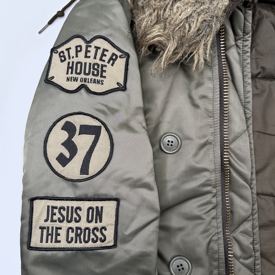HYSTERIC GLAMOUR PRIMALOFT N-2B JACKET - KHAKI