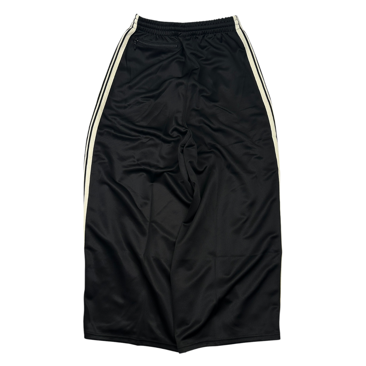 (NEW) NEEDLES H.D TRACK PANTS - BLACK / WHITE