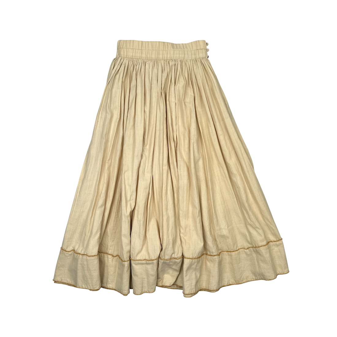 ASHA BY MDS (ISSEY MIYAKE SUB-LINE) PLEATED SKIRT - BEIGE