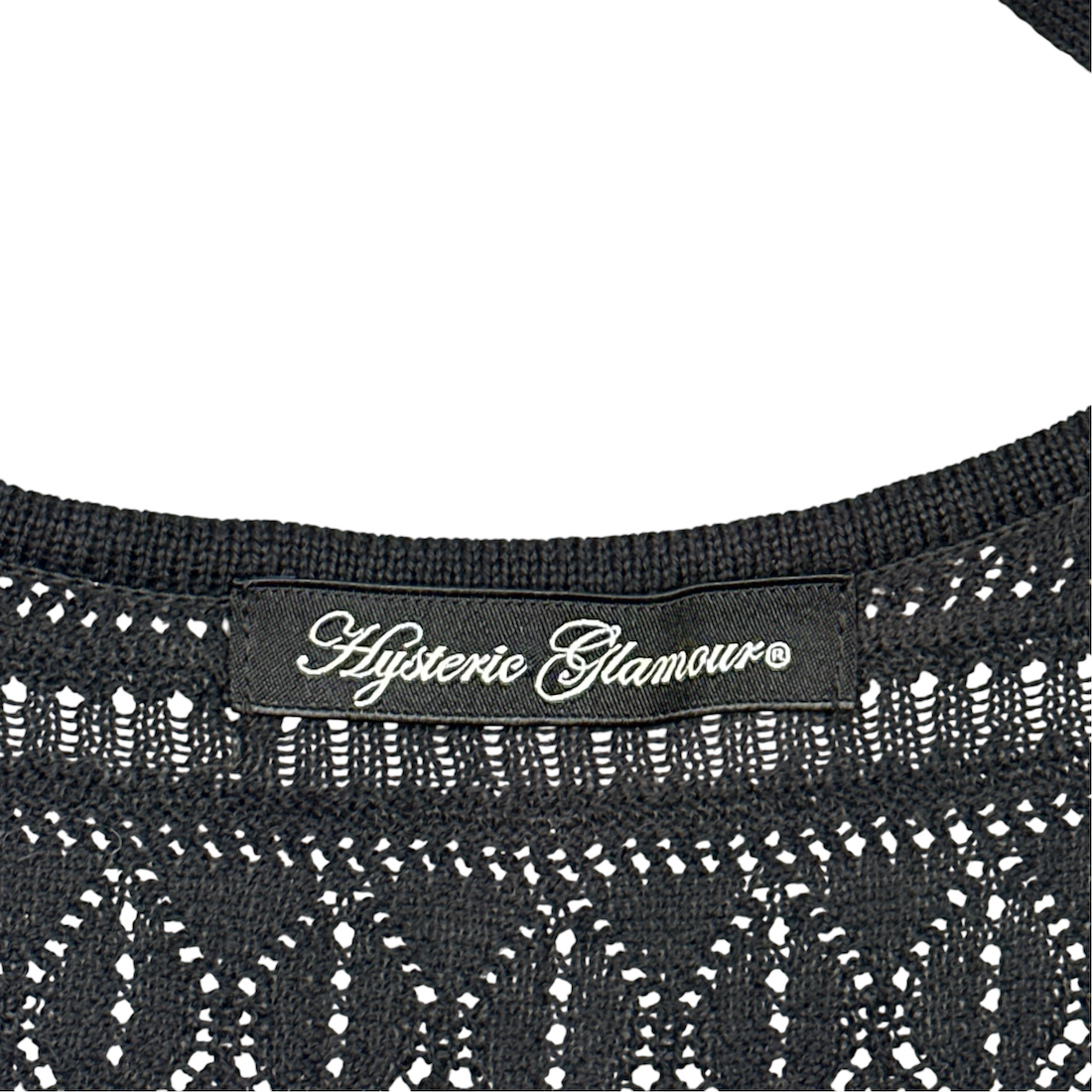 HYSTERIC GLAMOUR KNITTED SLEEVELESS TOP - BLACK