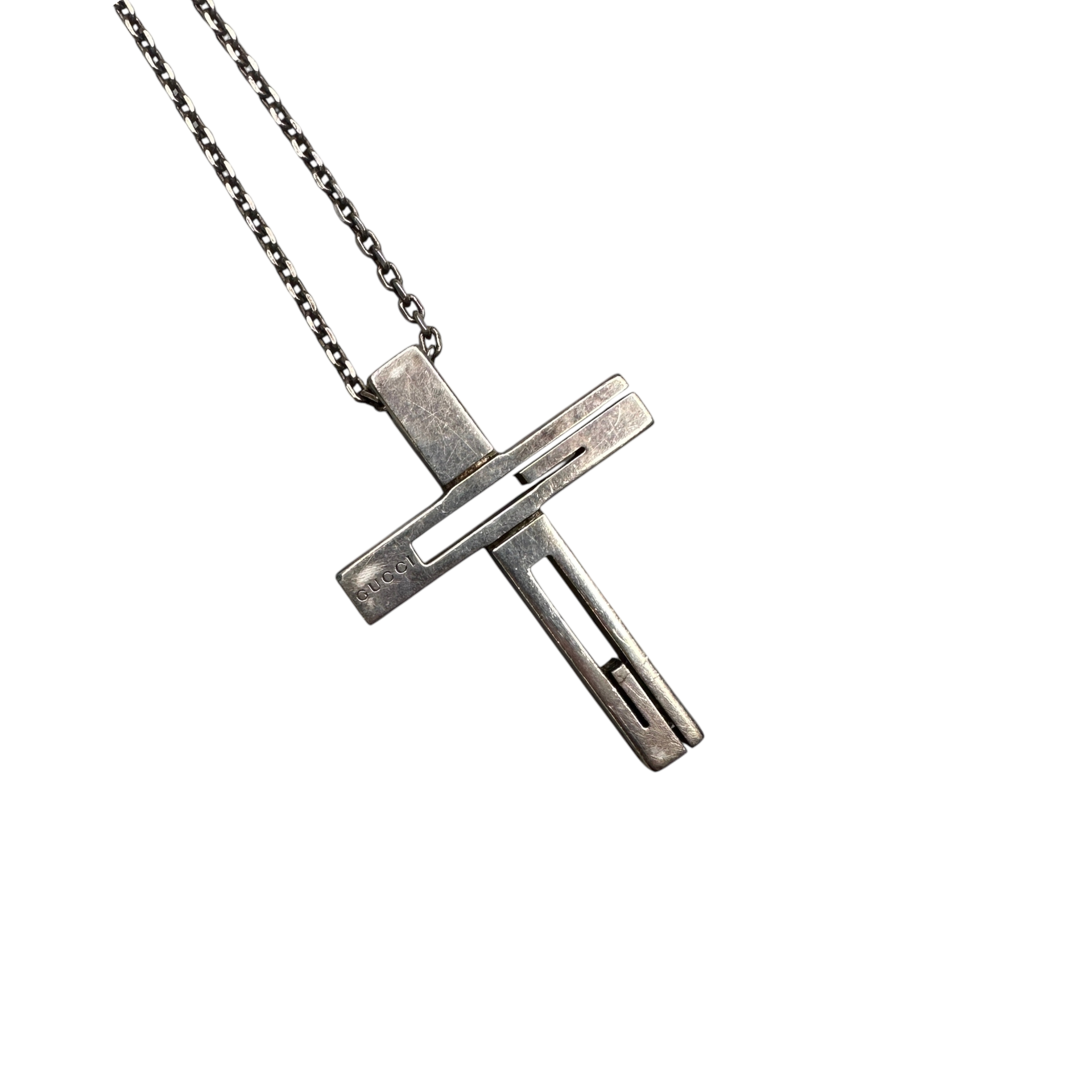 GUCCI CRUCIFIX NECKLACE - 925 SILVER