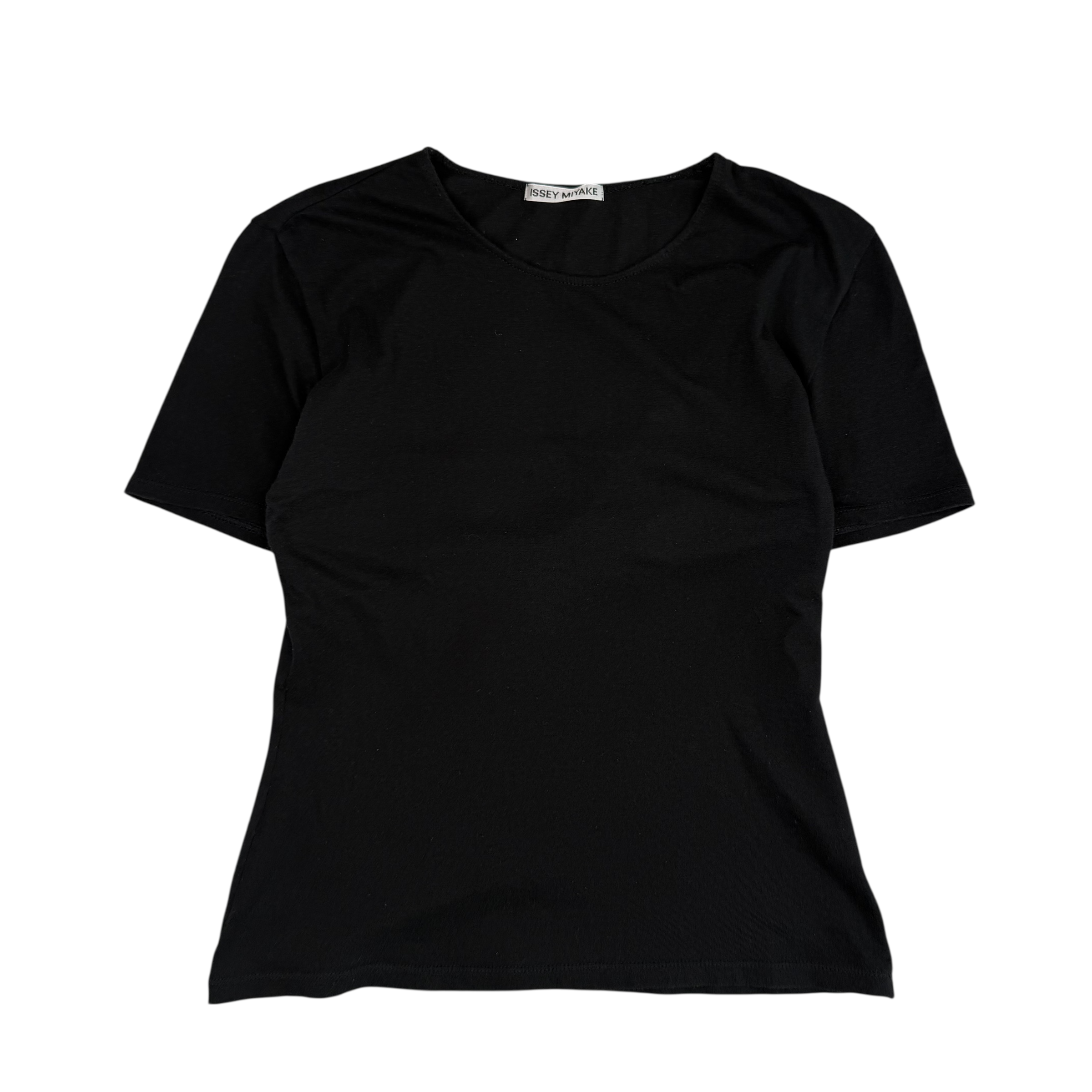 (3) ISSEY MIYAKE T-SHIRT - BLACK