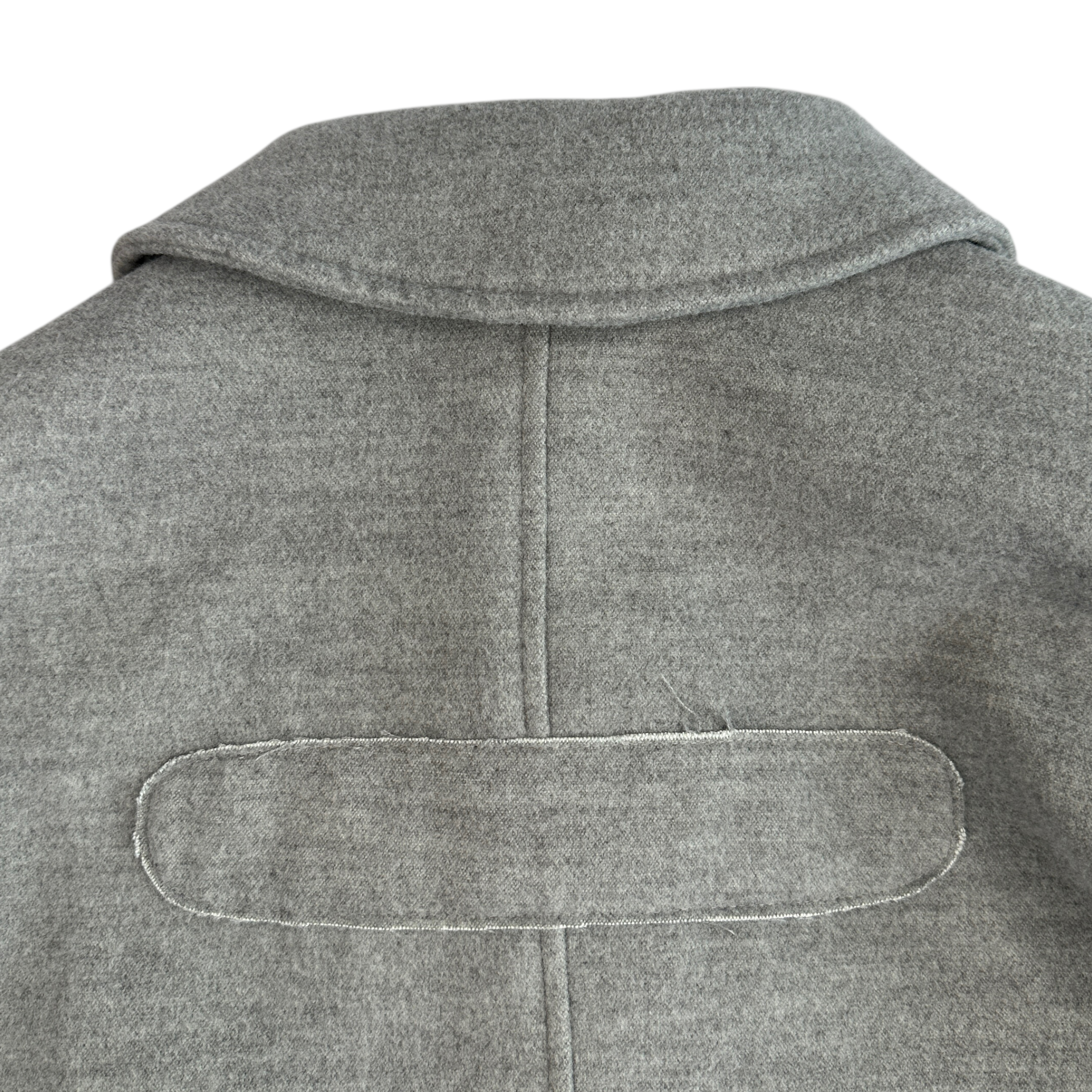 (1) VOAAOV CROPPED COLLARED JACKET - GREY