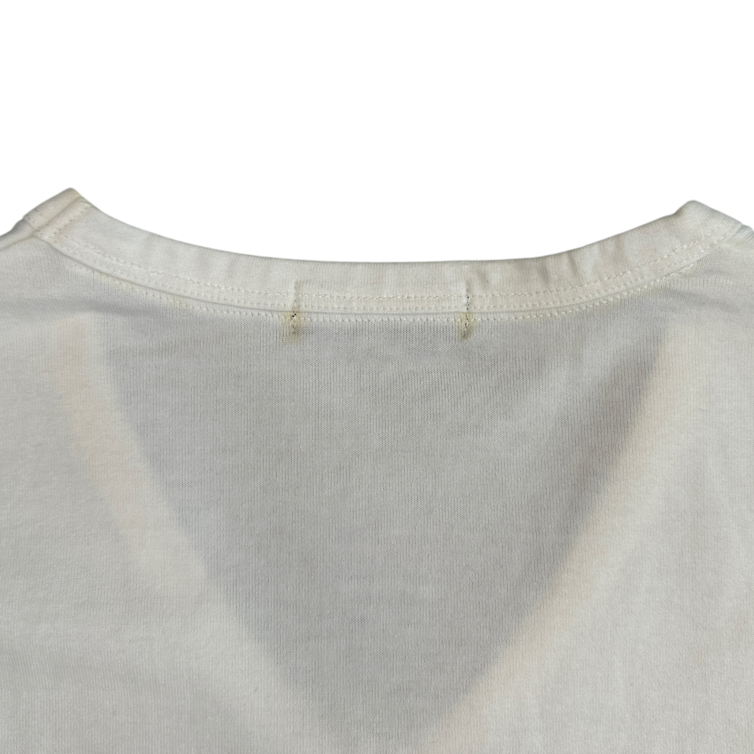 (2) BURBERRY BLACK LABEL V NECK T-SHIRT - WHITE