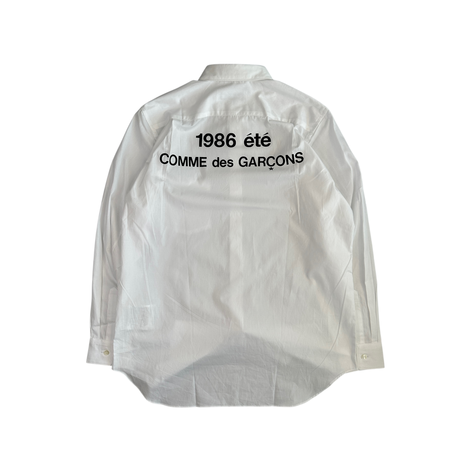 (NEW) COMME DES GARCONS 1986 ETE SHIRT - WHITE