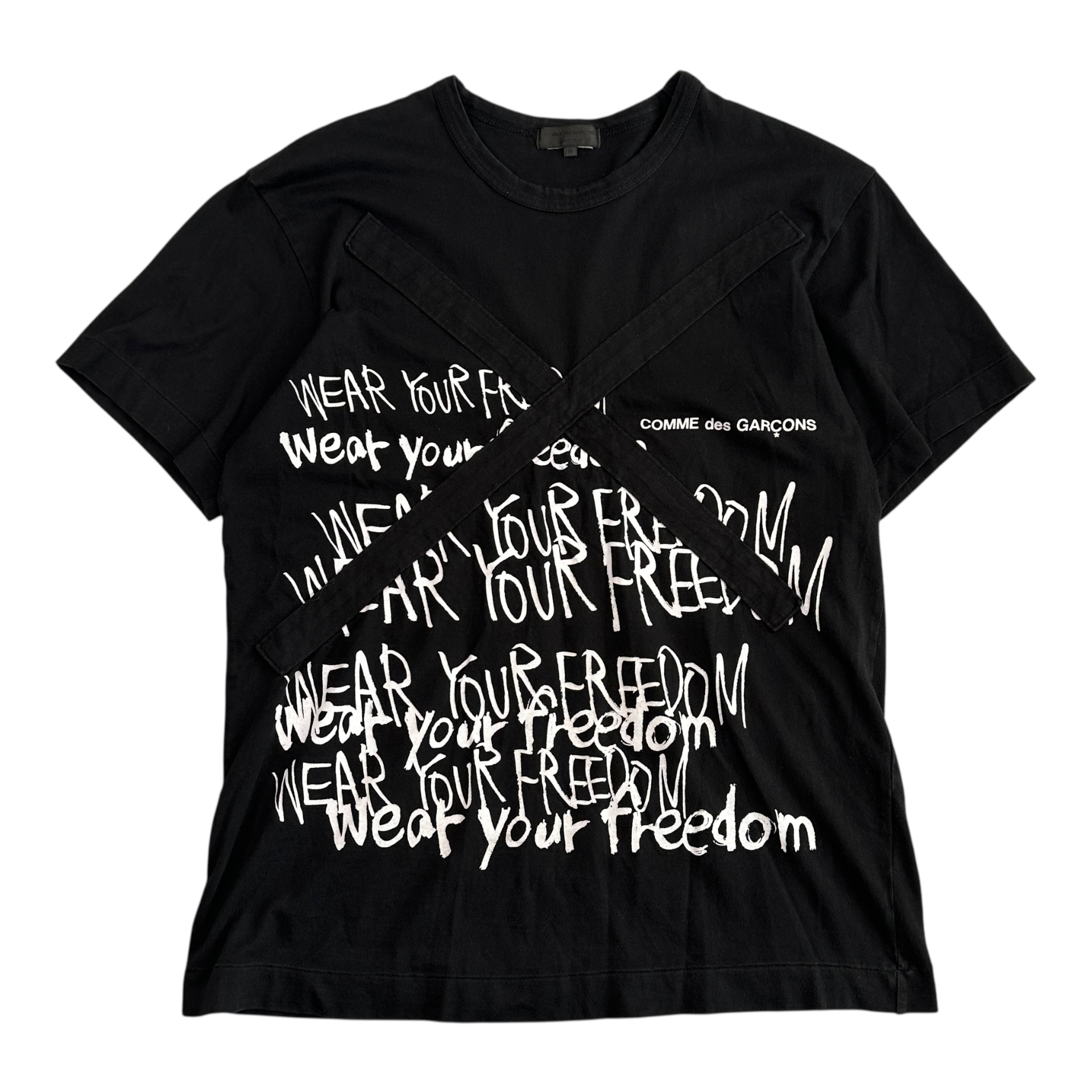 (M) COMME DES GARCONS HOMME PLUS T-SHIRT - BLACK