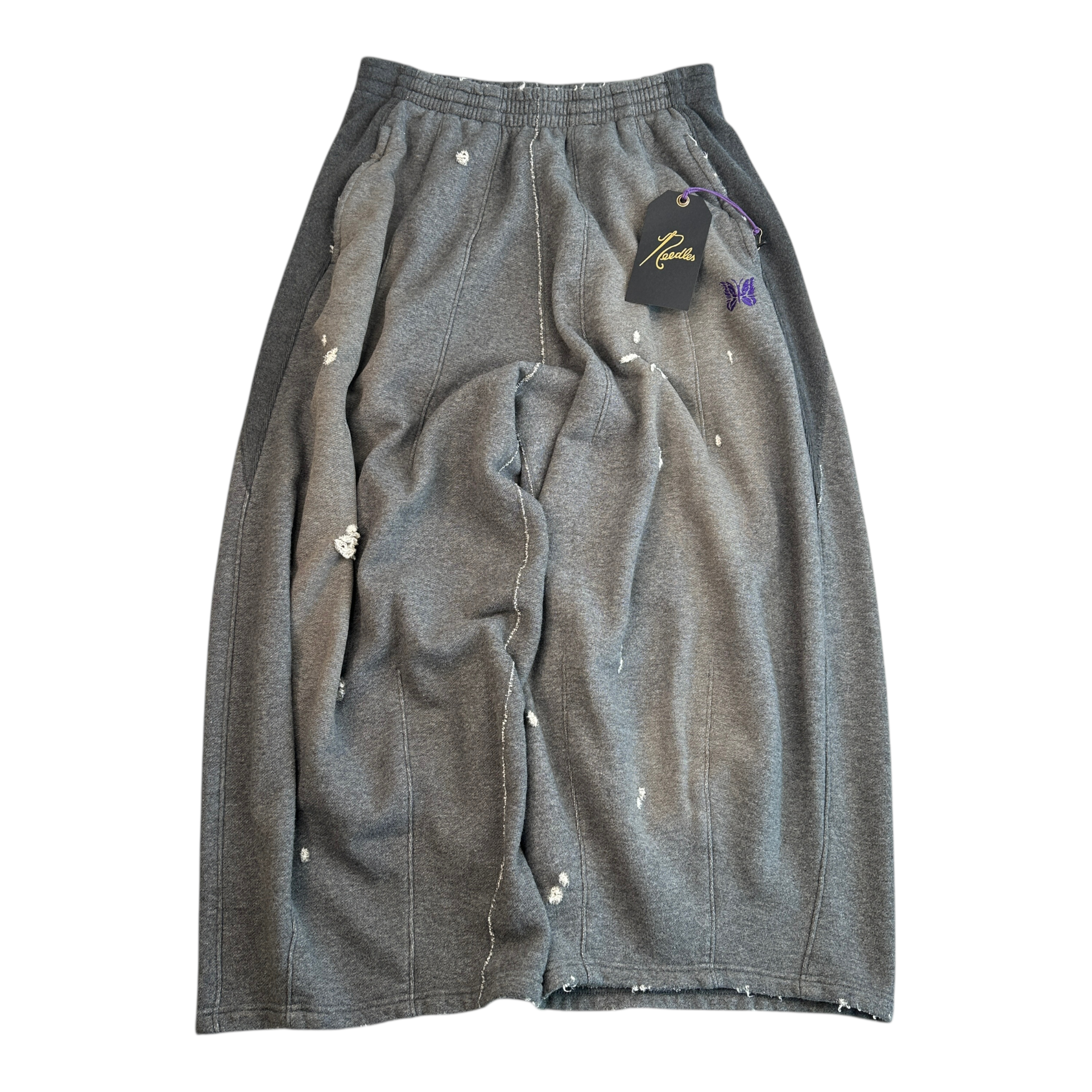 (NEW) NEEDLES DECONSTRUCTED H.D PANTS - GREY