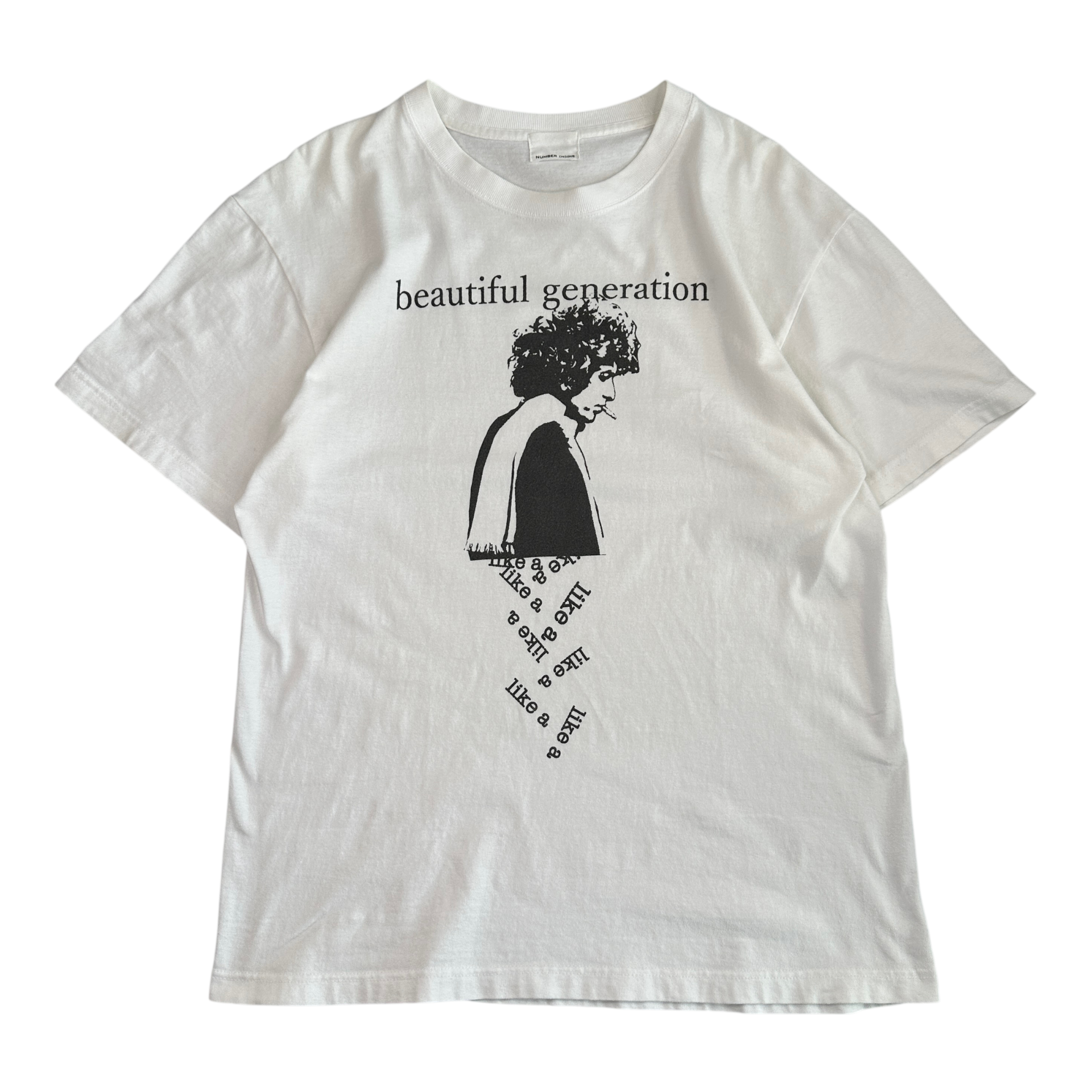 NUMBER (N)INE BOB DYLAN 'BEAUTIFUL GENERATION' T-SHIRT