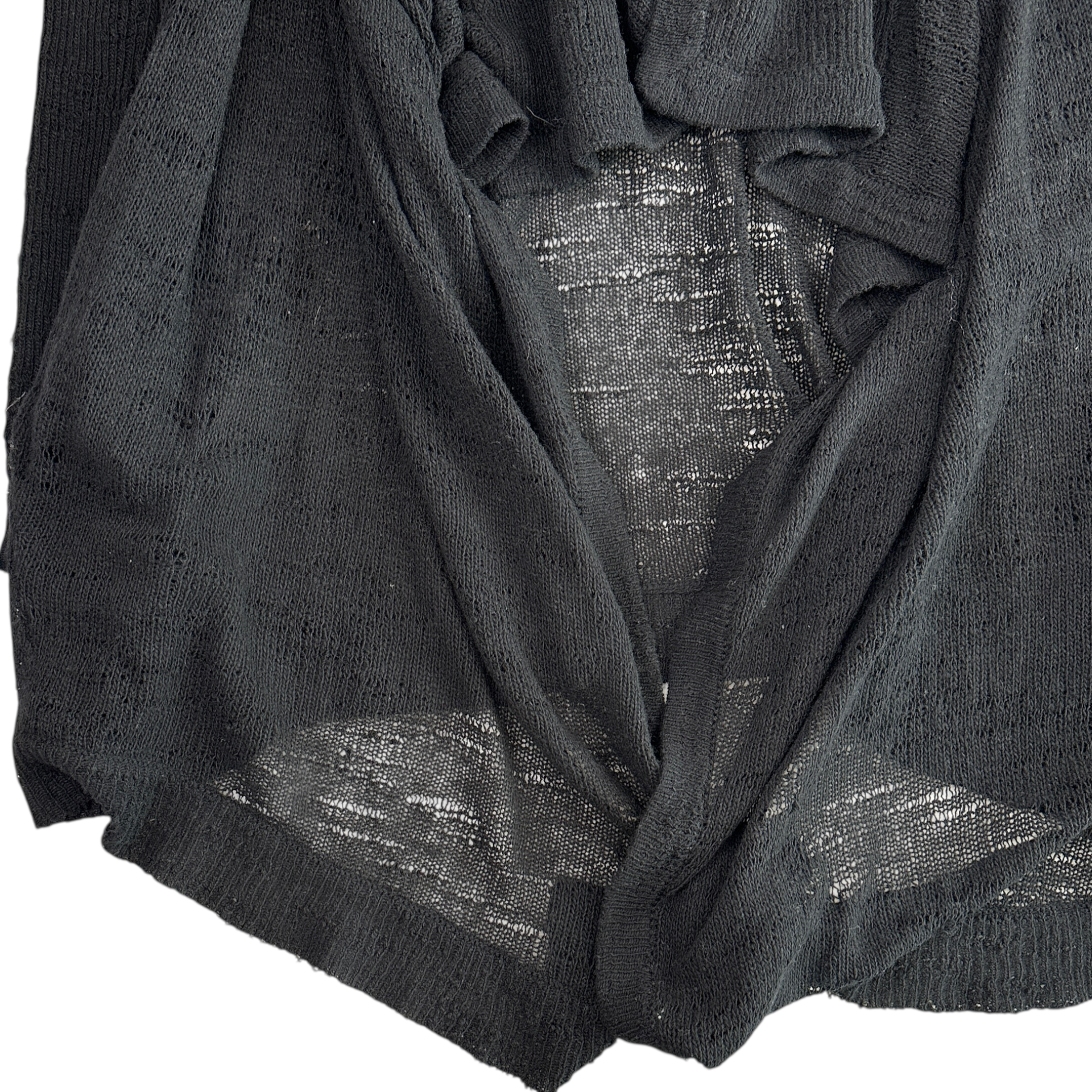 (NEW) (S/M) HELMUT LANG WOOL-BLEND CARDIGAN - BLACK