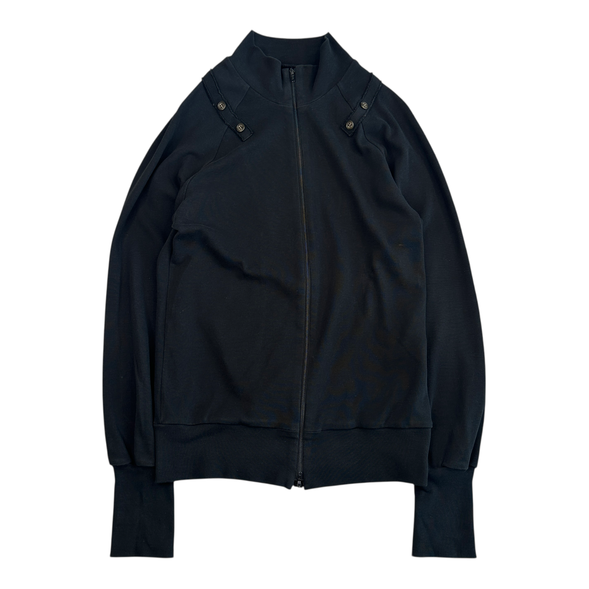 (2) YOHJI YAMAMOTO + NOIR ZIP JACKET - BLACK