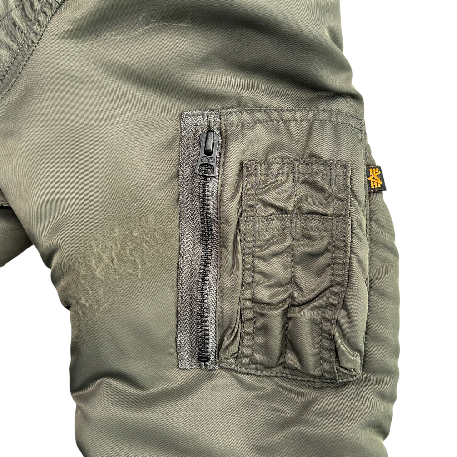 (M) ALPHA INDUSTRIES BOMBER JACKET - OLIVE