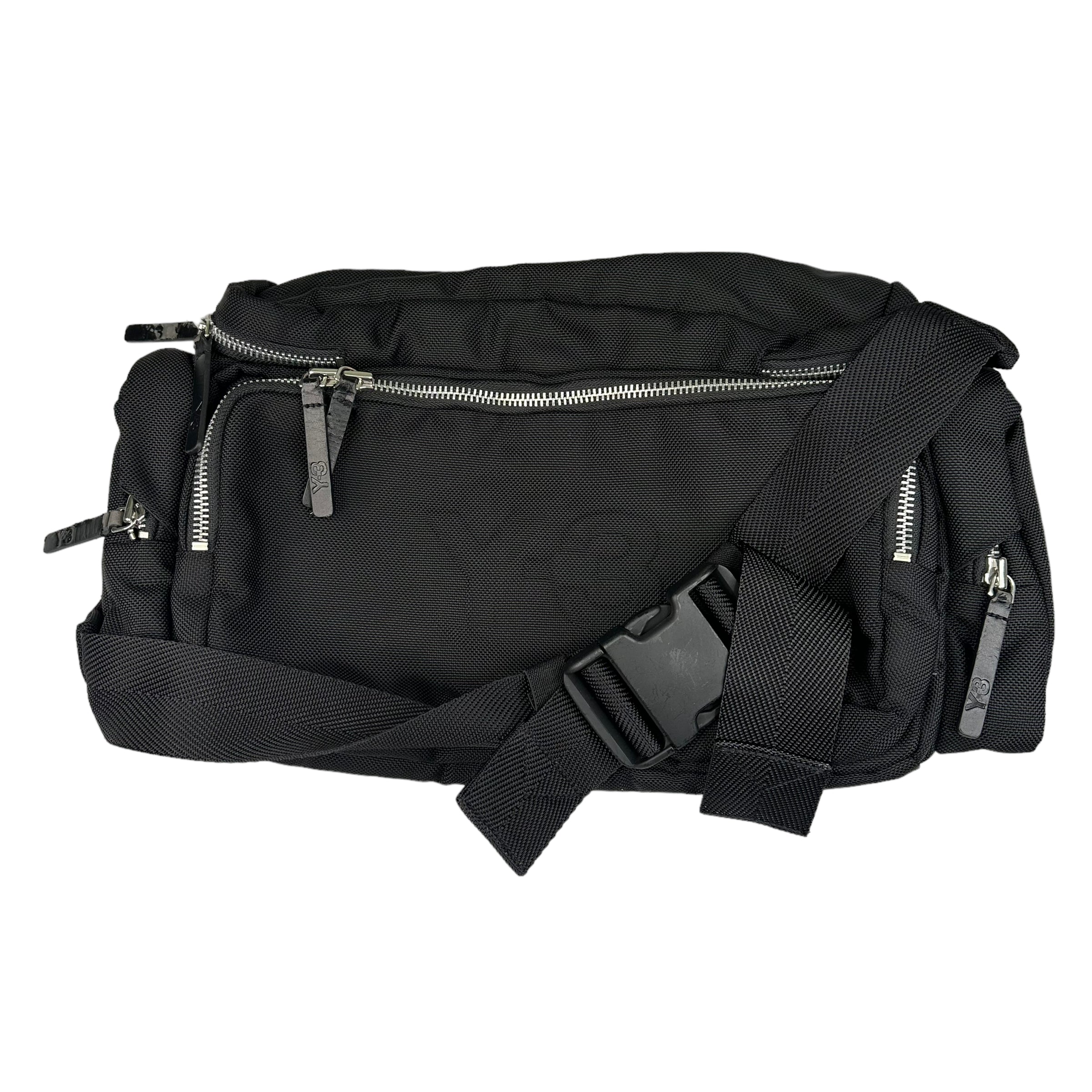 Y-3 LARGE BLACK CROSSBODY/WAIST BAG