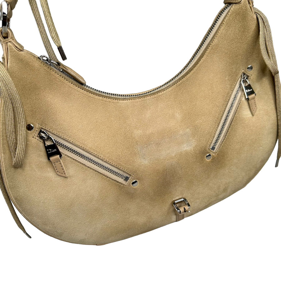 DIOR 2002 SUEDE 'ADMIT IT' BAG BEIGE