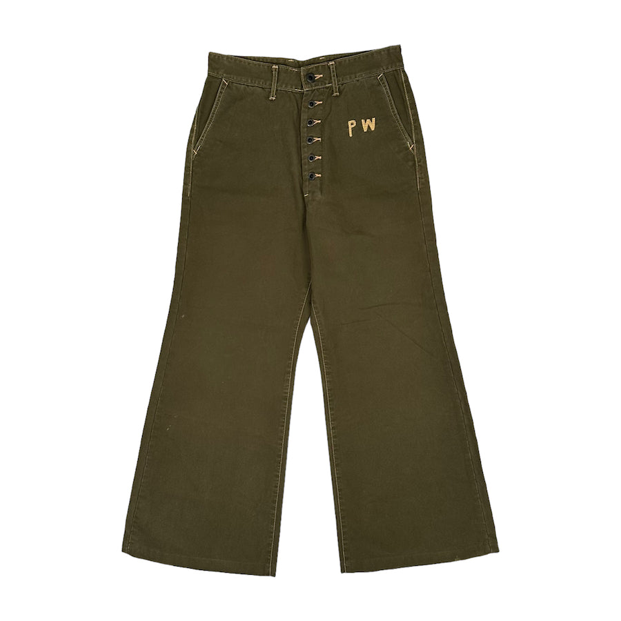 KAPITAL "P.W" PANTS - ARMY GREEN