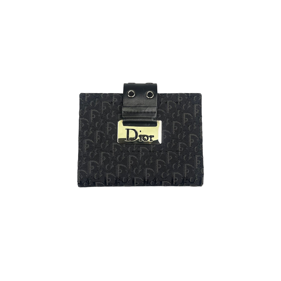 DIOR 2003 'STREET CHIC' BLACK BI-FOLD CARD HOLDER