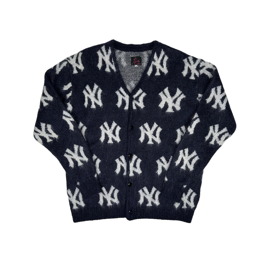 NEEDLES X BEAMS BOY MLB MOHAIR BLEND CARDIGAN