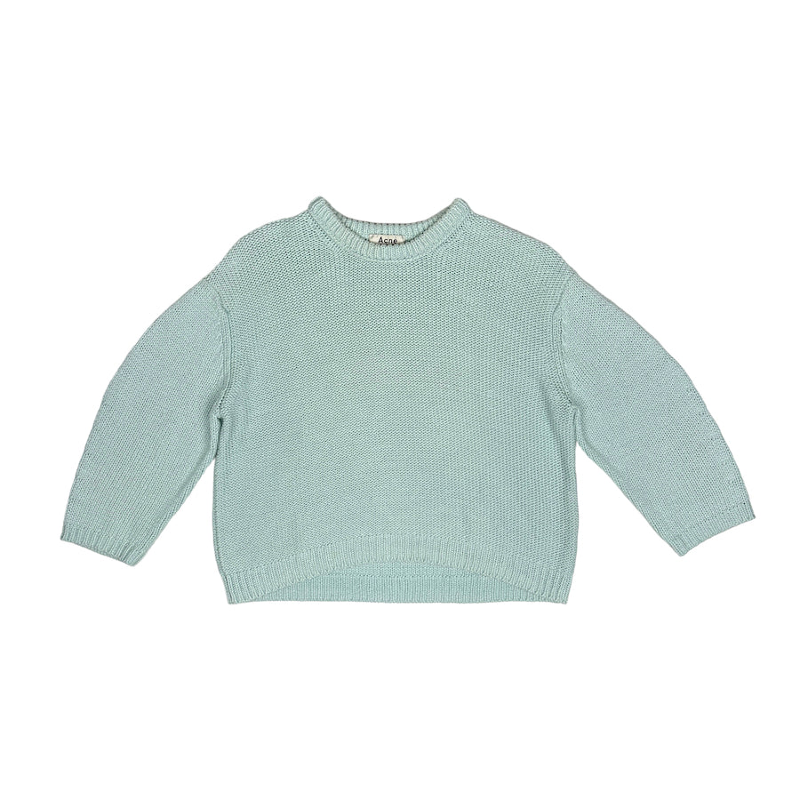 ACNE STUDIOS SHELBY CABLE KNIT SWEATER - LIGHT BLUE (XS)